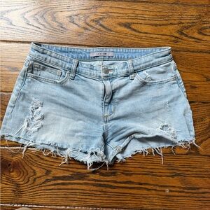Joe's Jeans Light Blue Distressed Jean Shorts